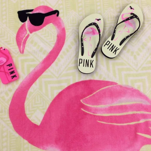 PINK Victoria's Secret Shoes - PINK VS Flamingo Flip Flops
